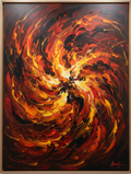 Sayaw ng Apoy – Dance of Fire, contemporary Filipino expressionist painting