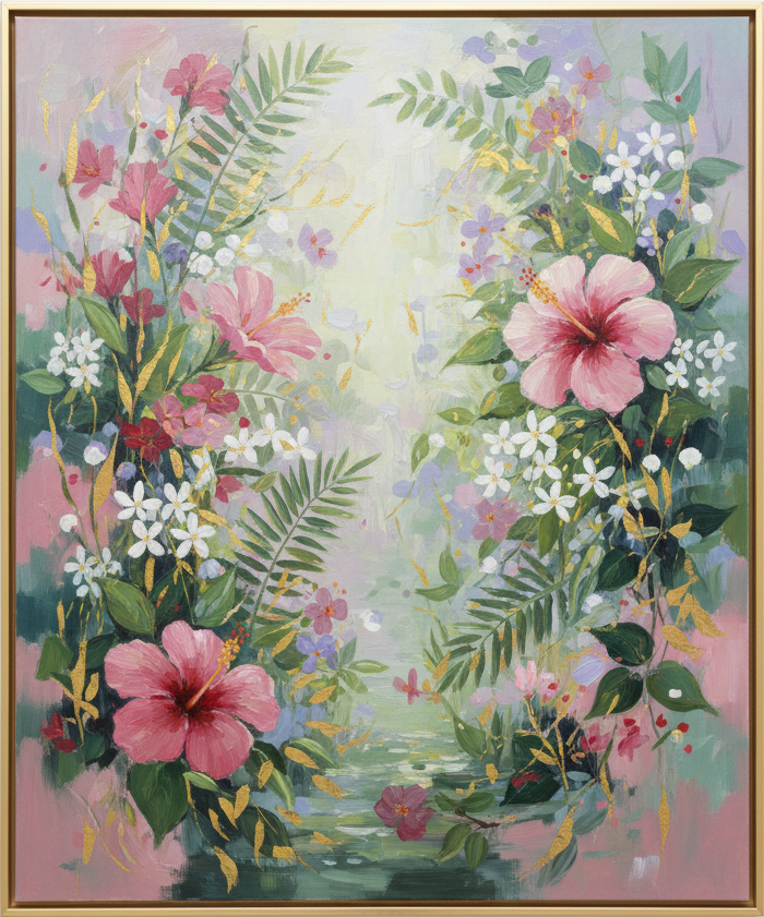 Hardin ng Pangarap – Garden of Dreams, contemporary Filipino impressionist painting